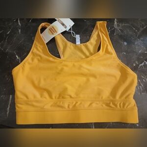 Vibrant Orange Sports Bra Top